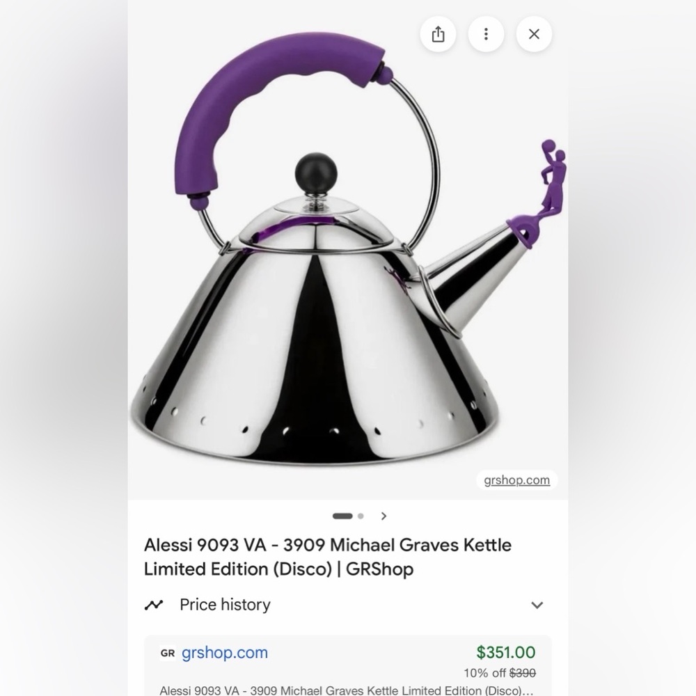 Alessi 9093 VA - 3909 Michael Graves Kettle Limited Edition